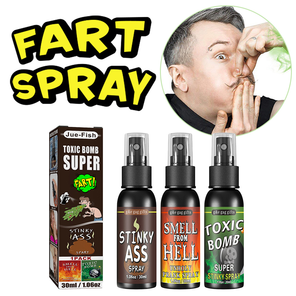 30ML Liquid Fart Gag Prank Toy Smelly Stinky Gags Fart Spray Extra Strong Joke Toys For Adults Or Kids Smells Like Real Fart