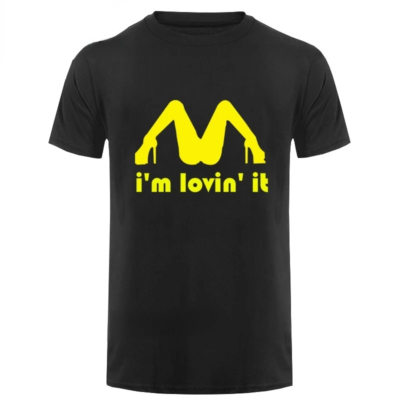 Funny Tee Tricolor I'm Loving It Inapropriate Offensive Sex TShirt Male Fun Humor Tops Summer Casual shirts for men O-Neck Tops