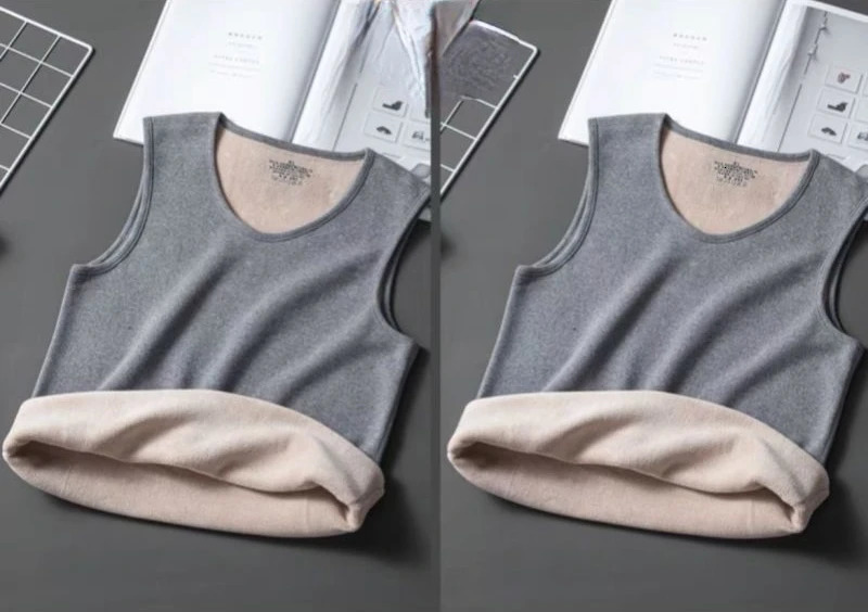 Men Autumn Winter Thermal Underwear Tops Body Sleeveless Vest Invisible Thermo Warmer Tank for Keep Warm J16 241111