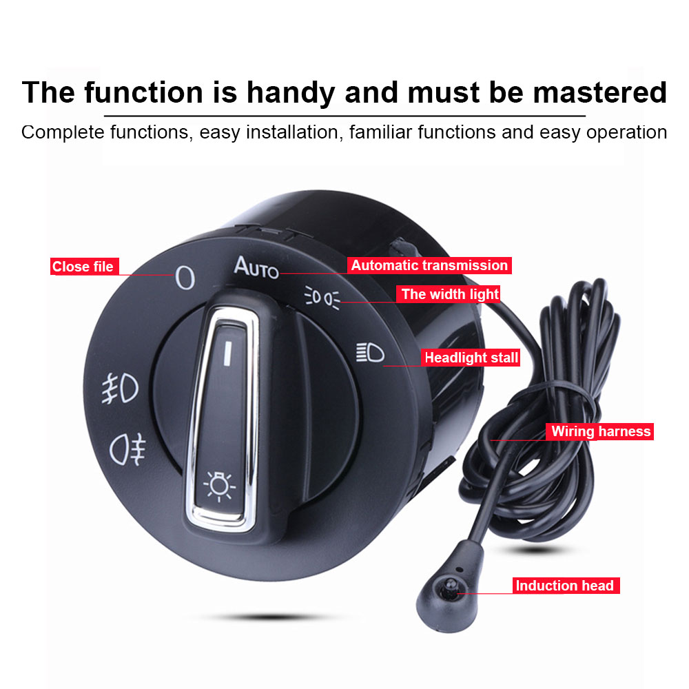 Automatic Headlight Switch 13 PIN Fog Lamp Car Lighting Accessories for Golf 4 Jetta Passat B5 Bora Polo