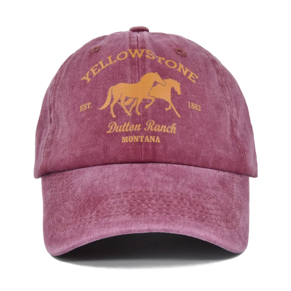 Baseball Cap Snapback Hat YELLOWSTONE Sun Hat Spring Autumn Baseball Cap Sport Cap Hip Hop Fitted Cap Hats For Men Women