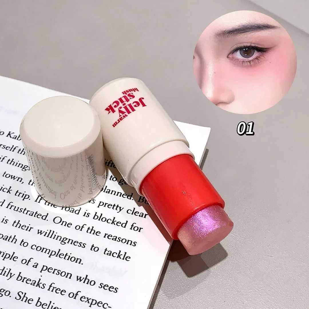 Monochrome Jelly Blush Stick Water Jelly Tint Stick Long-lasting Cheek Makeup Hydrating Stain Face Tint Milk Jelly Lip GlossXJ241111