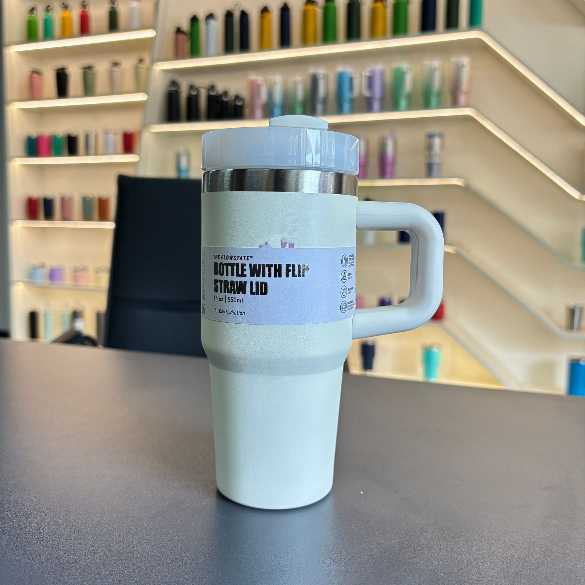 14oz TUMBLER Mug Holiday Stainless Steel Tumbler with Silicone Handle Lid and Straw Cups Mugs Target water bottles