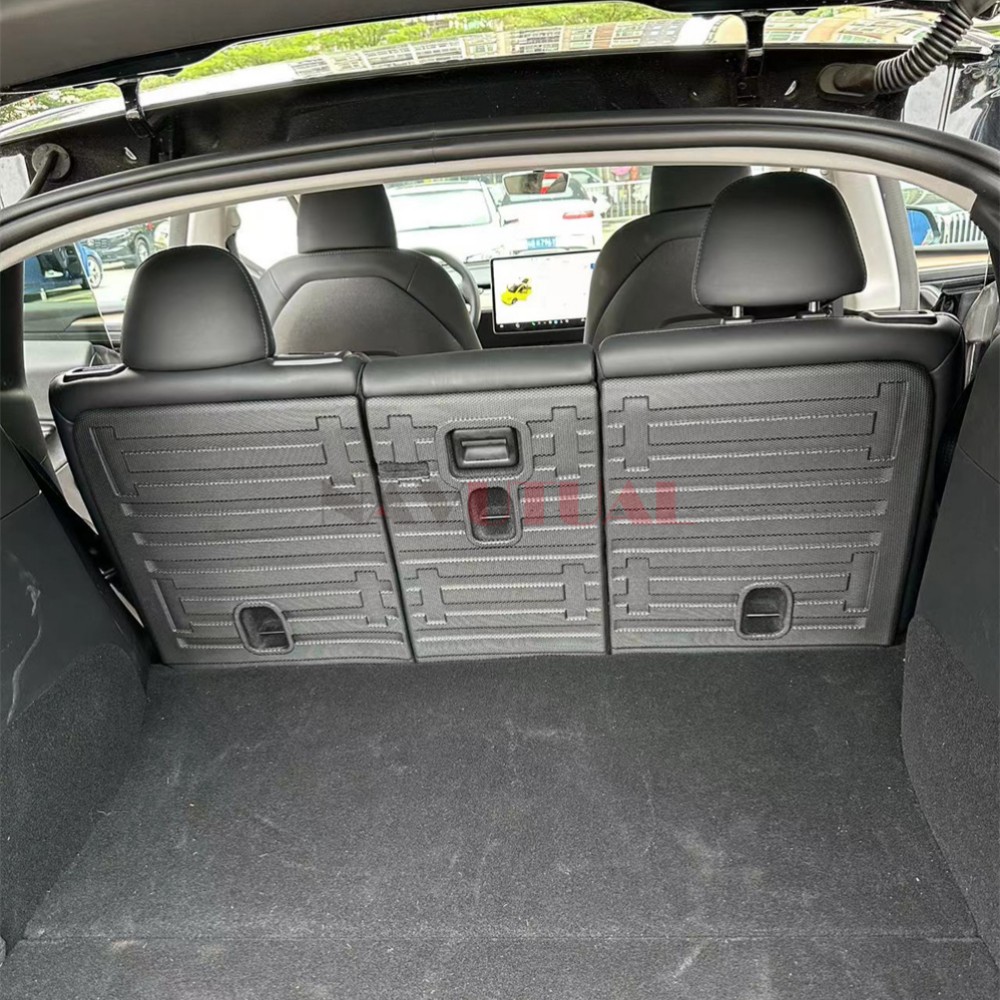 For Tesla Model Y Rear Seats Back Protector Anti-Kick Mats TPE Seat Cover & Trunk Mats Foot Pad Model 3 Y 2016-2023 Accessories
