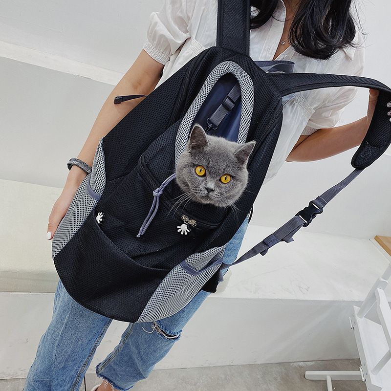 Pet Cats Dog Carrier Bag Carrier For Dogs Backpack Out Double Shoulder Portable Travel Backpack Outdoor Dog Carrier Bag Travel