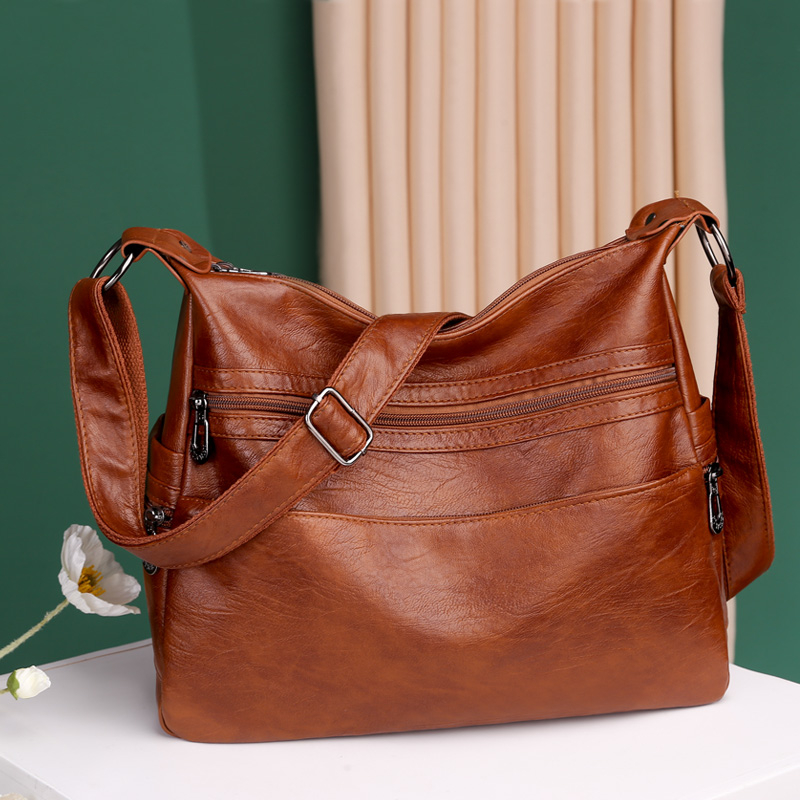 Soft PU Leather Women Bag Brand Designer Ladies Handbag Purses 2024 Luxury Female Shoulder Bag Large Capacity Crossbody Bags Sac