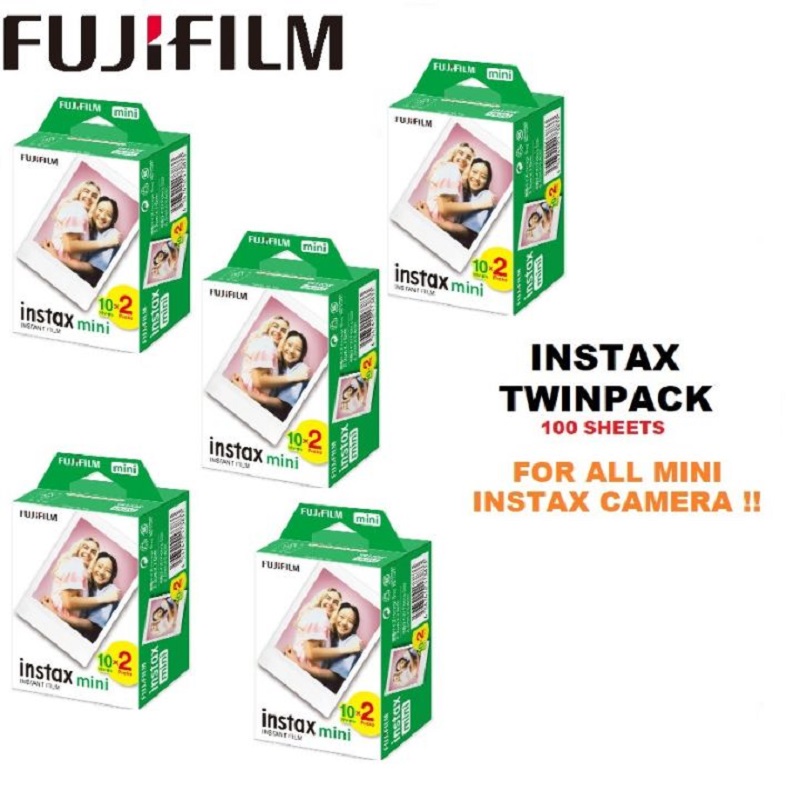 Fujifilm Instax Mini Film White Edge of Film Photo Paper For FUJI Instant Photo Camera Mini 12 11 Mini 9 8 7s 70
