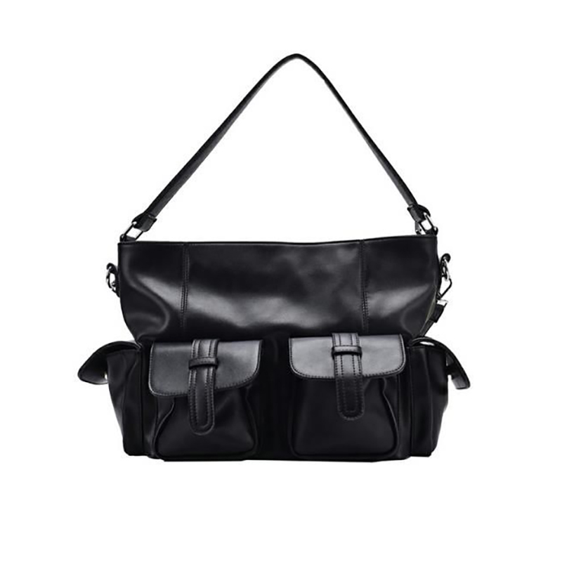 HAEX Punk Women Tote Bags 2023 New Design Individuality Large Capacity Vintage PU Crossbody Shoulder Hobos Bags Bolso Mujer