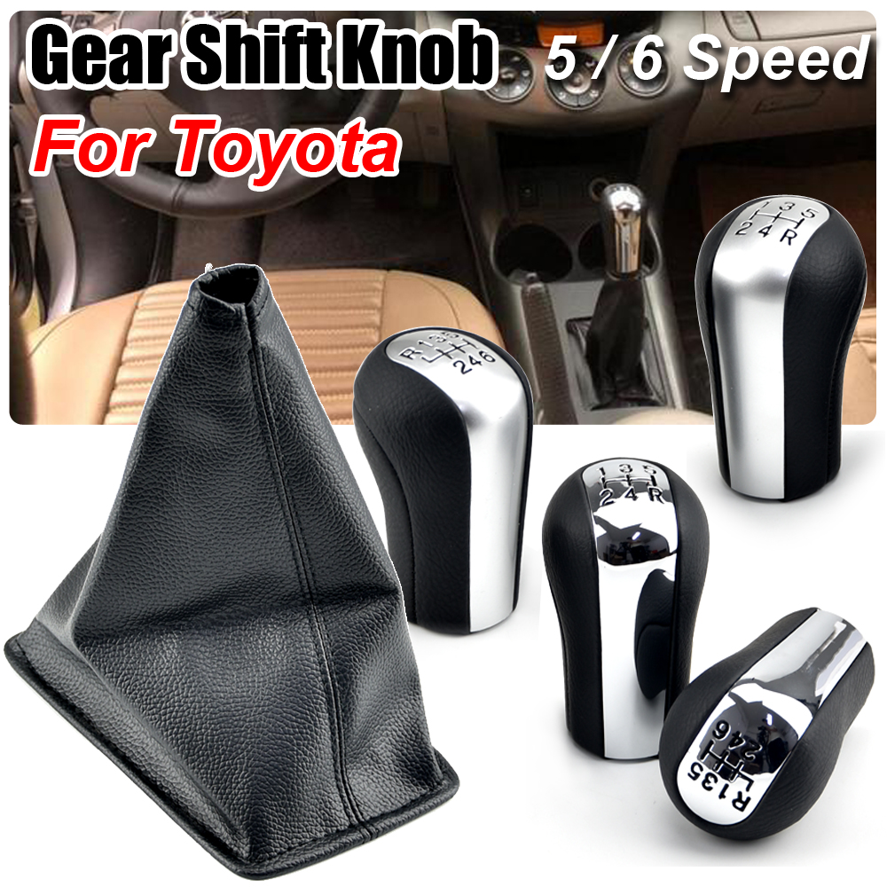 Speed Car Gear Manual Shift Knob Lever HandBall Styling For Toyota Corolla AYGO Verso RAV YARIS VITZ 5