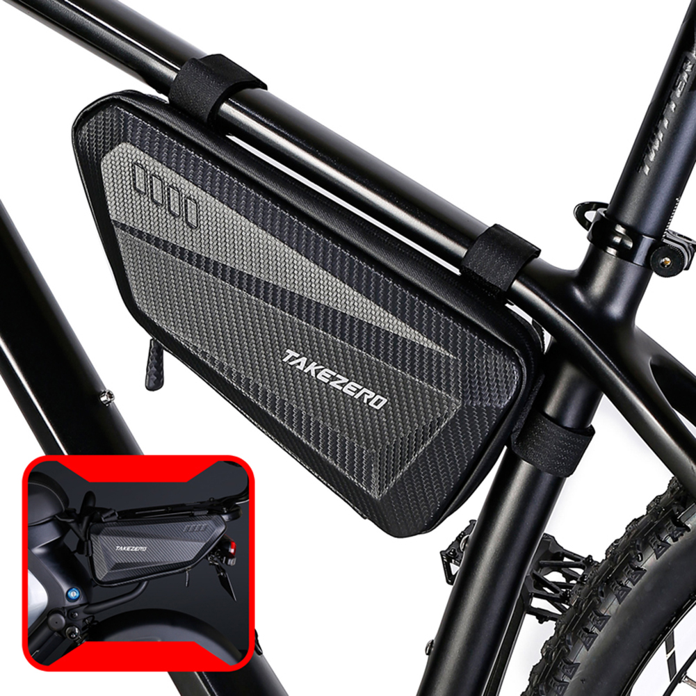 Electric Scooter Hanging Bag Waterproof Motorcycle Side Bags EVA Hard Shell Bag Mountain Bike Triangle Pouch Cycling Accessories