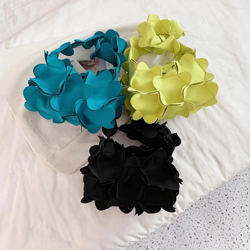 Drawstring Ladies Shoulder Bag Bow Knot Portable 3D wer PU Leather Temperament Exquisite Birthday Shopping Trip Party zhanyishengli