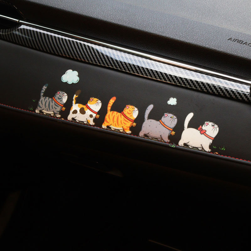 5Pcs/Set Climbing Cats Car Sticker Funny Animal Styling Waterproof Stickers Car Body Home Window Creative Decals Decoration