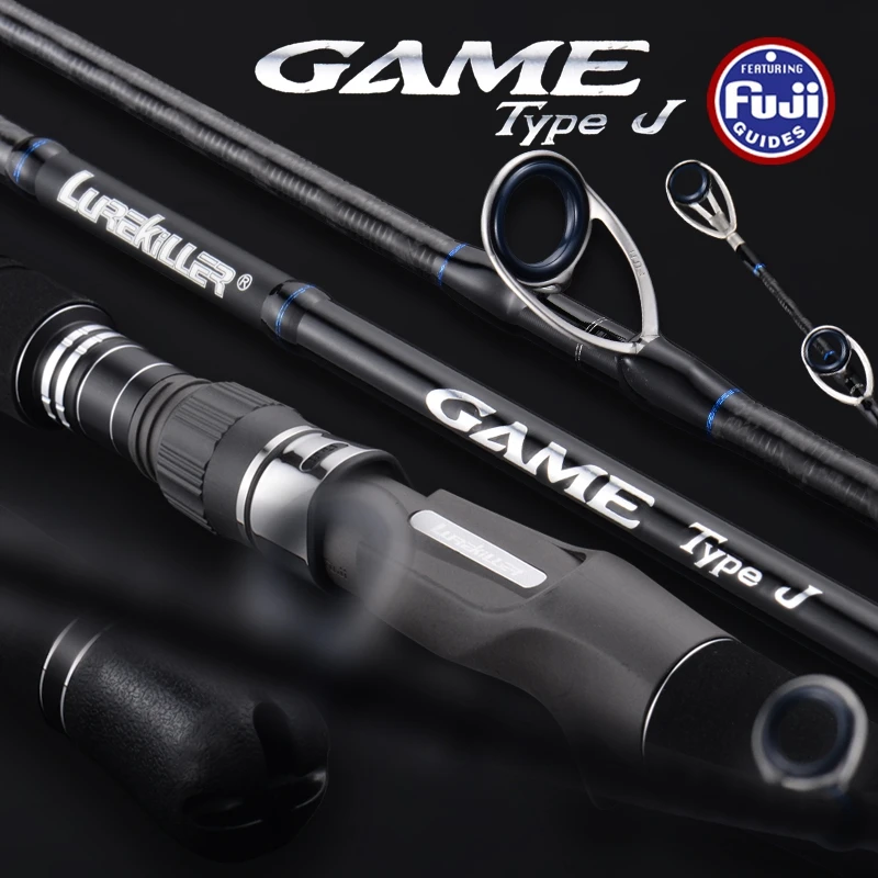 Lurekiller Japan Full Fuji Parts Jigging Rod Game Type J 1.8M PE 1-5 JIG 40-260G 12-20kgs Boat Rod Ocean Fishing Rod Slatwater