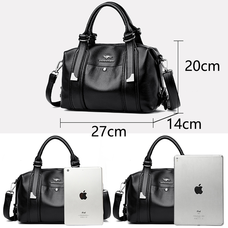 Luxury Brand Leather Handbag for Women 2024 Ladies Designer Super Quality Shoulder Crossbody Sac Big Messenger Casual Tote Femme