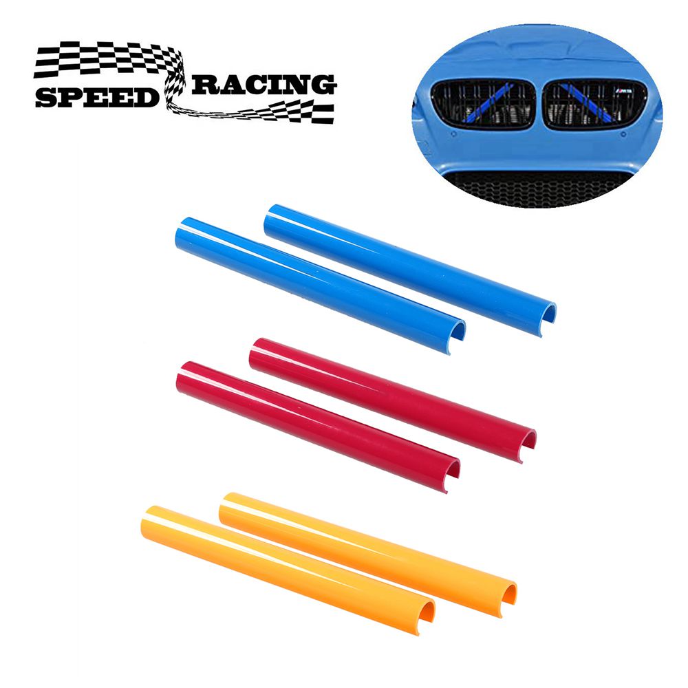 A Pair Car Front Grille Trim Strips For BMW F10 F02 F20 F30 Grille Insert Trim Stripes For BMW 5 Series Sport Styling Decoration