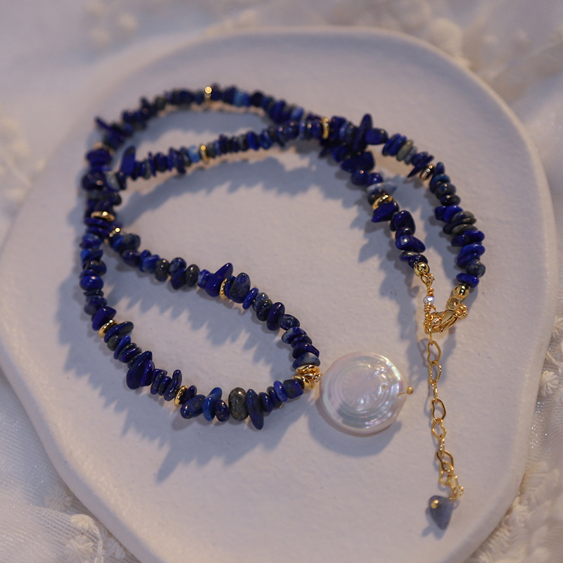 Nuovo Arrivo Alla Moda Lapis Lazuli Pietra Naturale Baroccia Barocca Di Perla D…