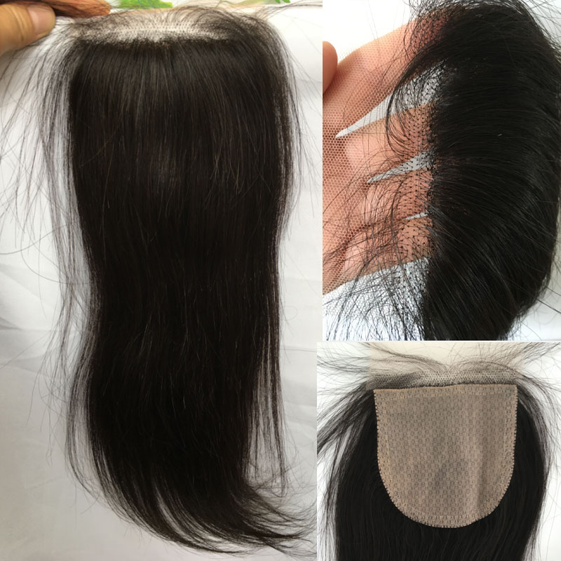 Silk Top Lace Closure Straight Ash Blonde Silk Base Human Hair Lace Closure with Baby Hair 4x4 Brazilian Virgin Human Hair 613#
