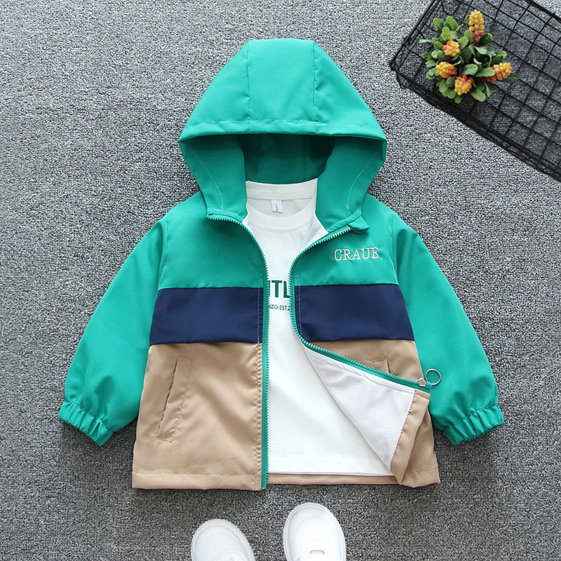 Designer Children's casual jacket 2025 new coffee colored windbreaker women's spring and autumn thin style