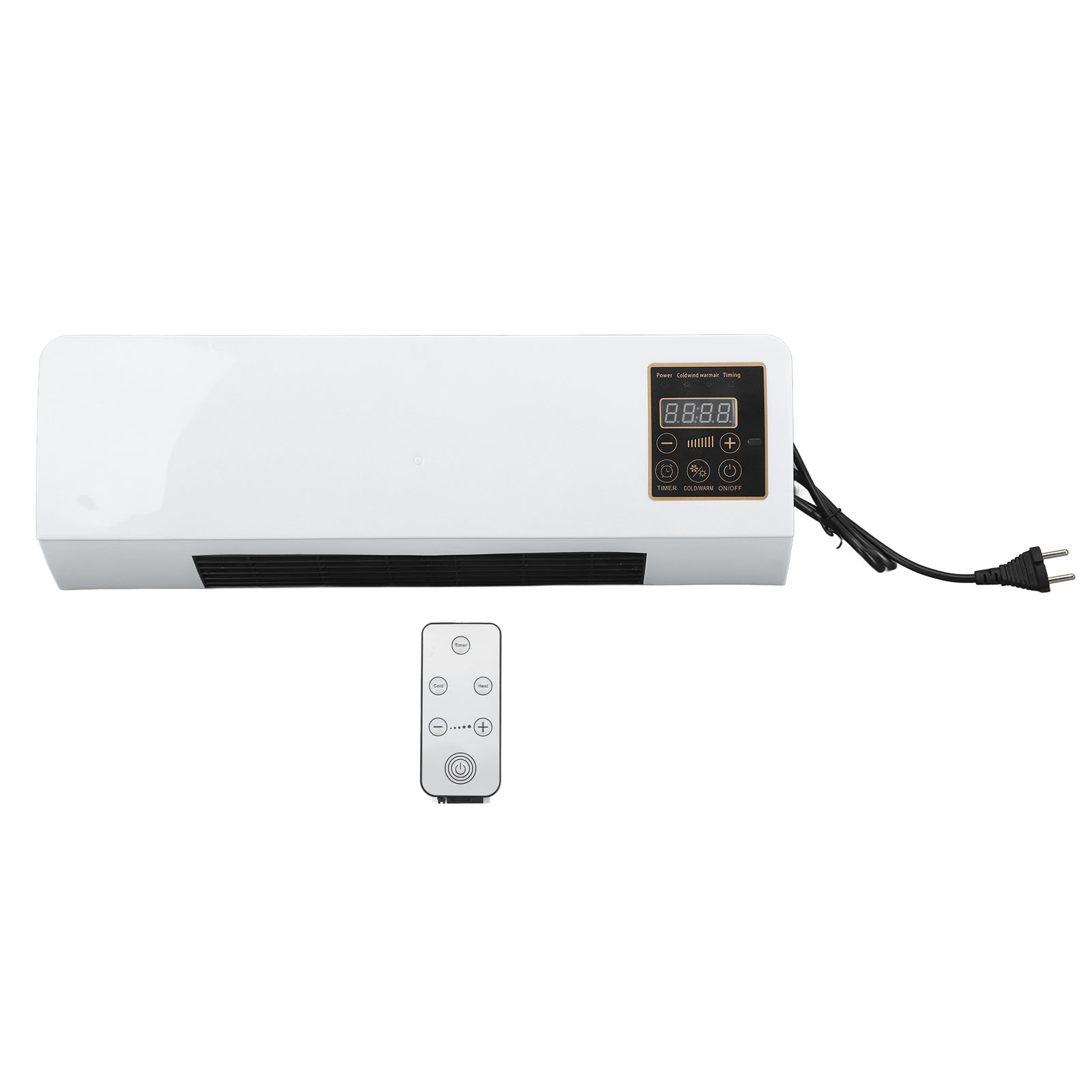 AC 220V Small Air Conditioner Heater Portable Wall Mounted Air Conditioning Hot Fan For Bathroom Bedroom