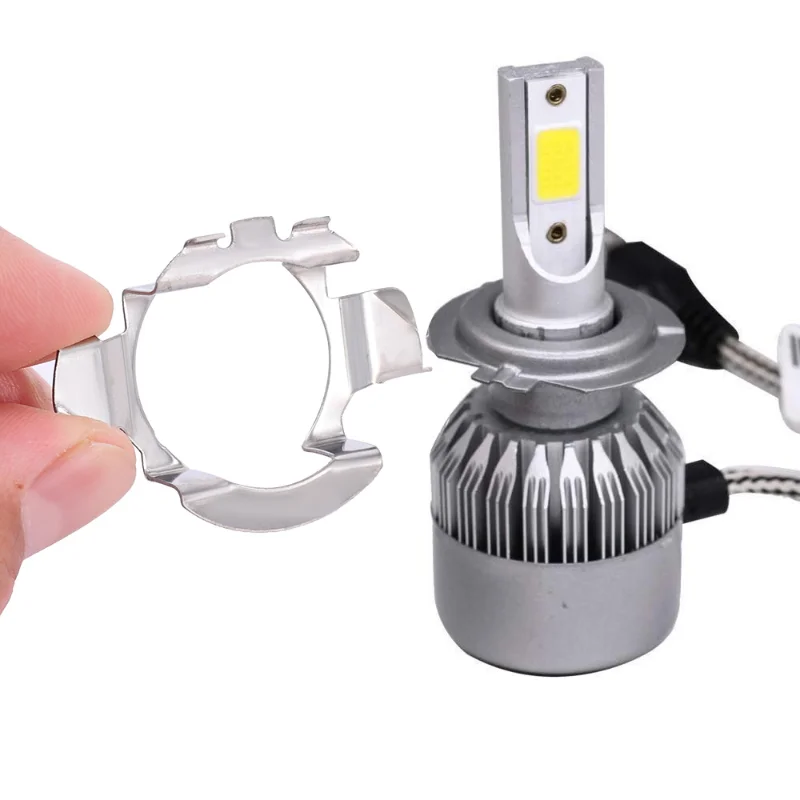 H7 LED Headlamp Bulb Adapter Base Bracket Car H7 Adapter Lamp Holder Socket Black Car Accessories for Headlamp Deck