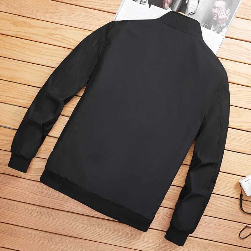 Mens fashion jacket and Coats new mens windproof bomber jacket 2024 autumn mens blue cargo outdoor casual streetwear W250103
