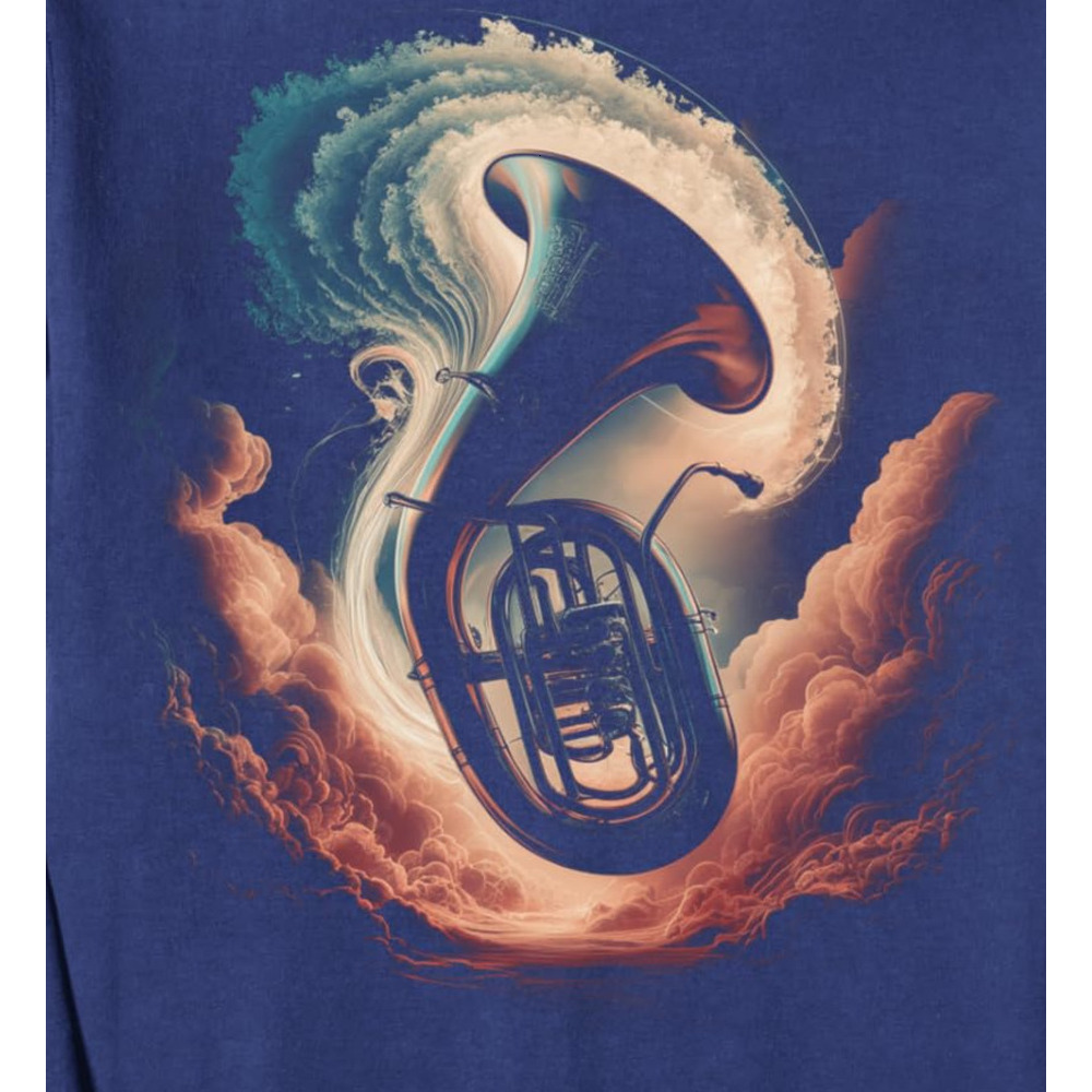 Long Sleeve Shirts for Men sweatshirt Tuba Player Musician Gift Funny Marching Band Concert Music Sweatshirt T shirt Tee Streetwear Casual tops clothe