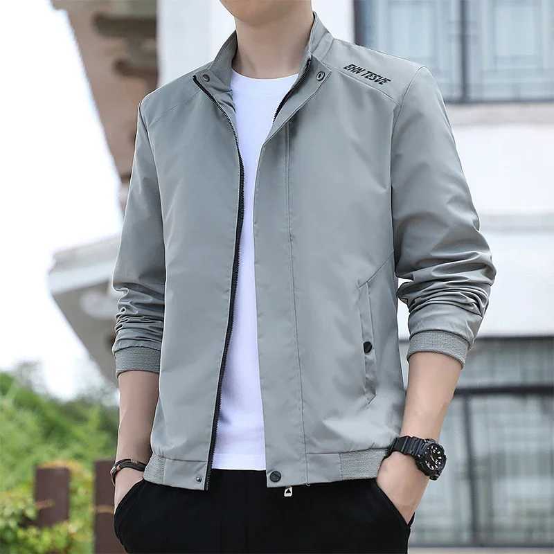 2024 Spring/Autumn Korean Edition Mens Jacket Autumn Business Leisure Sports Jacket Spring/Summer Bomber Jacket Mens Clothing W241111