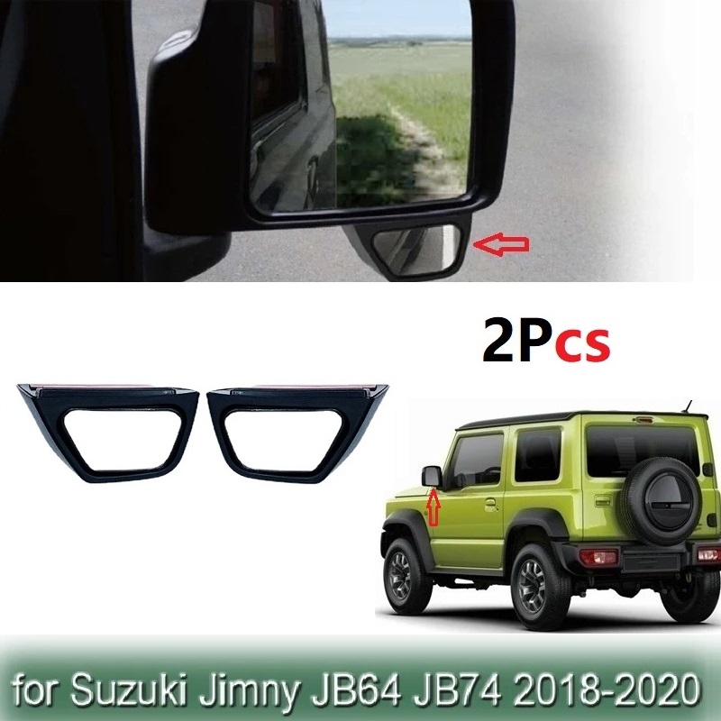 New Car Wide Angle Rear Side Mirror View Auxiliary Blind Spot For Suzuki Jimny 2018-2022 JB64 JB74 Exterior Accessories