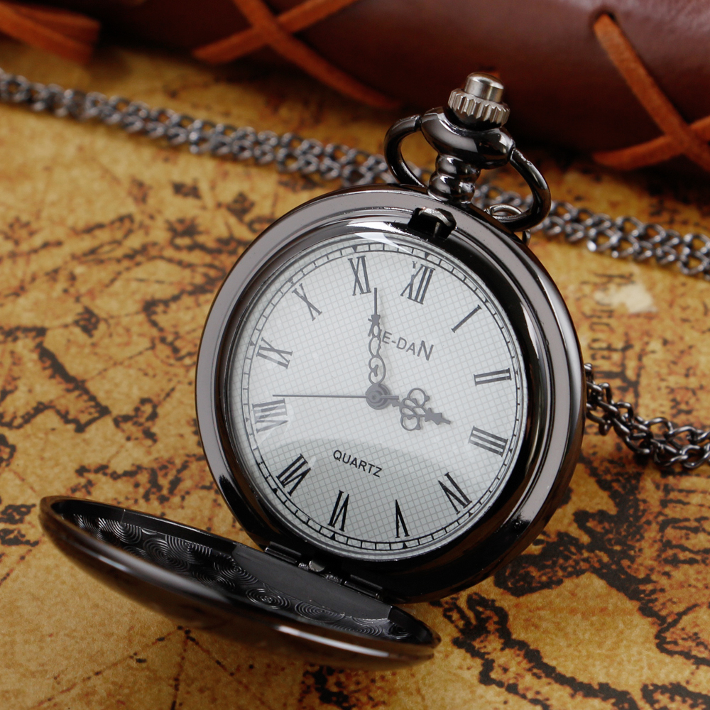 TO MY SON Literal Pocket Watch Crown Pattern I LOVE YOU Foever Flip Pocket Watches for Boy Bitthday Gift