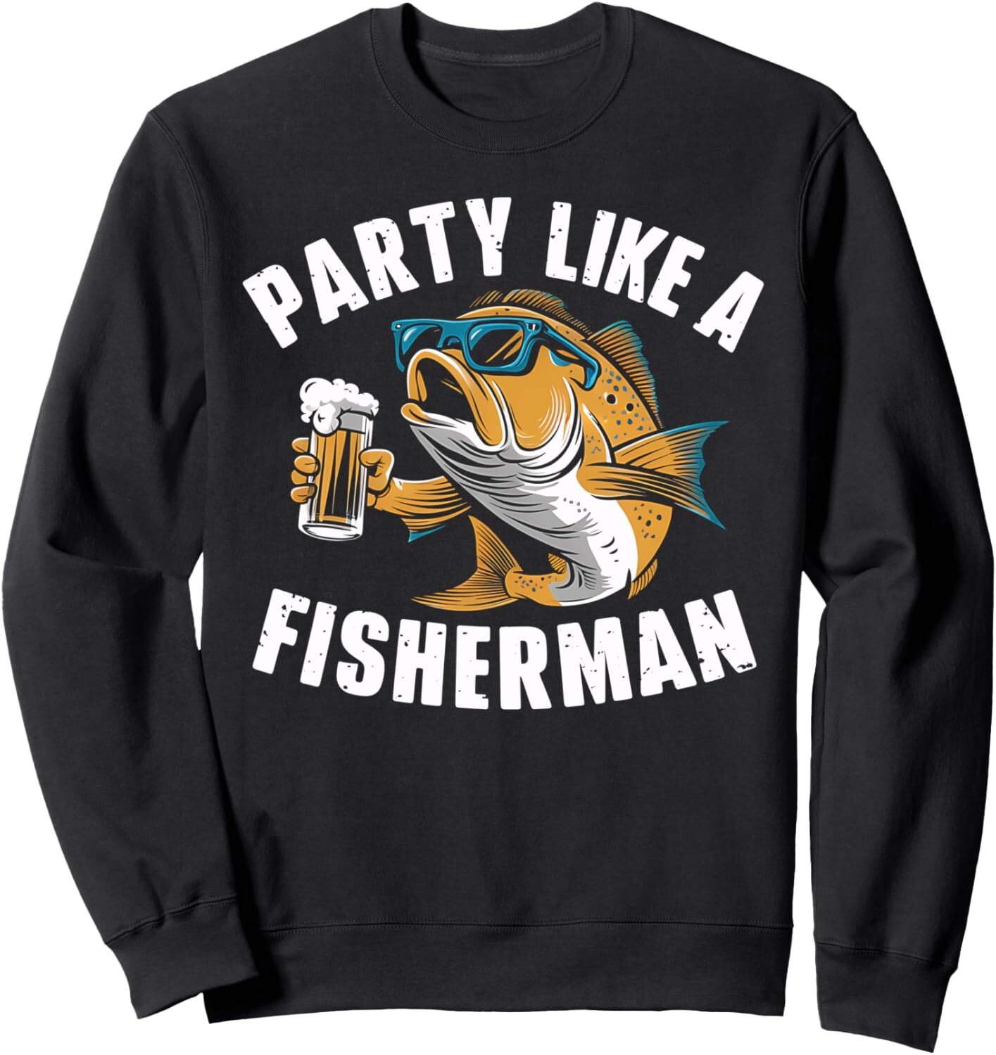 Long Sleeve Shirts for Men sweatshirt Fisherman Fishing Party Like A True Fisherman Gift Sweatshirt T shirt Tee Streetwear Casual tops clothes