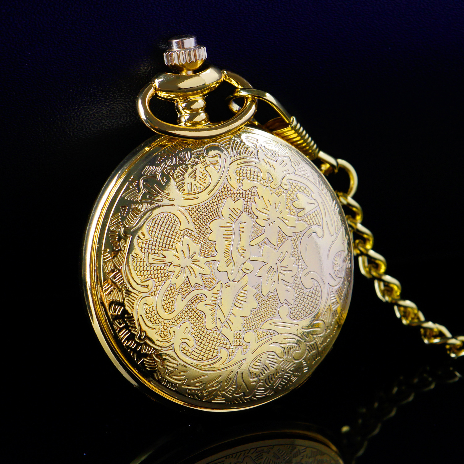 Vintage All Hunter Gold/Black/Brown/Silver Quartz Pocket Watch Steampunk Roman Numerals Scale Pocket FOB Watch Dropshipping