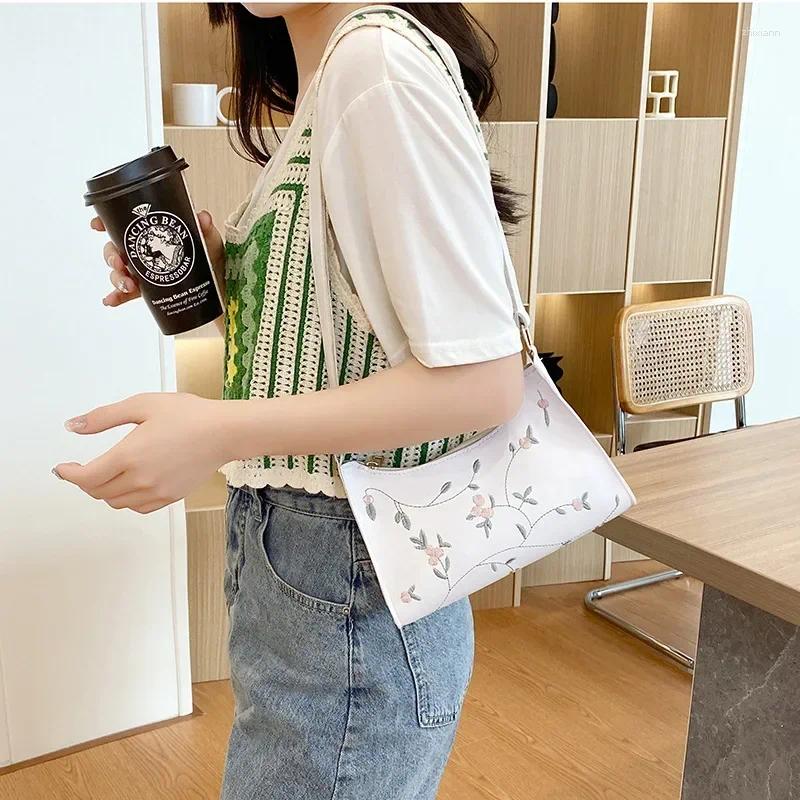 2025 NEW Hobo Summer Lace ral ing Shoulder Bag For Women Soft PU Leather Underarm Bags Beach Travel Handbag Girls Small Tote zhanyishengli