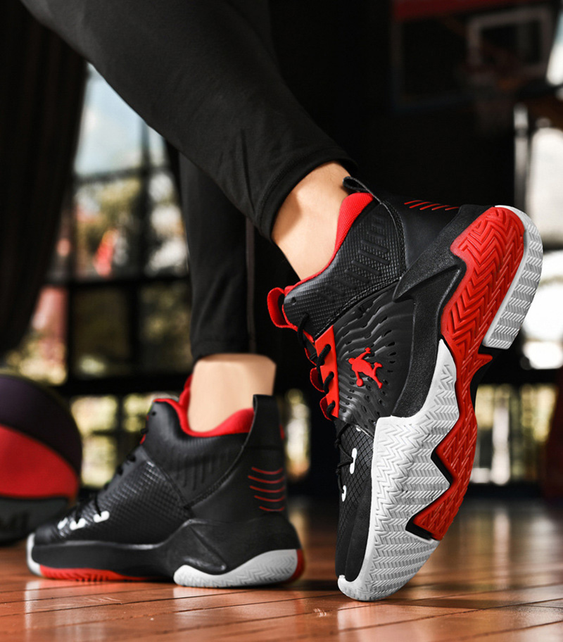 TopFight High Top Basketball Sneakers Non-Slip Gym Training Sports Shoes Comfortable Super Elastic Sports Shoes