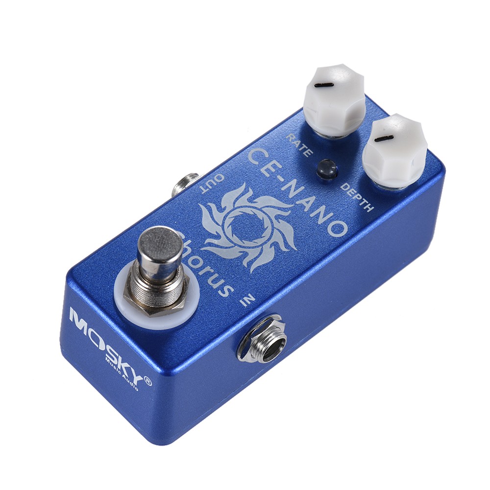 MOSKY CE-NANO CHORUS Electric Guitar Chorus Effect Pedal Full Metal Shell True Bypass for Bass Guitar Ukulele Musical Instrument