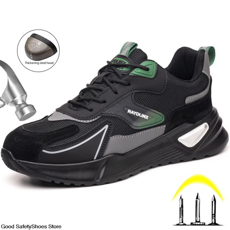 Sneakers Breathable Steel New Toe Anti-Smash Protective Work Men Women Indestructible Shoes Safety Boots 1249