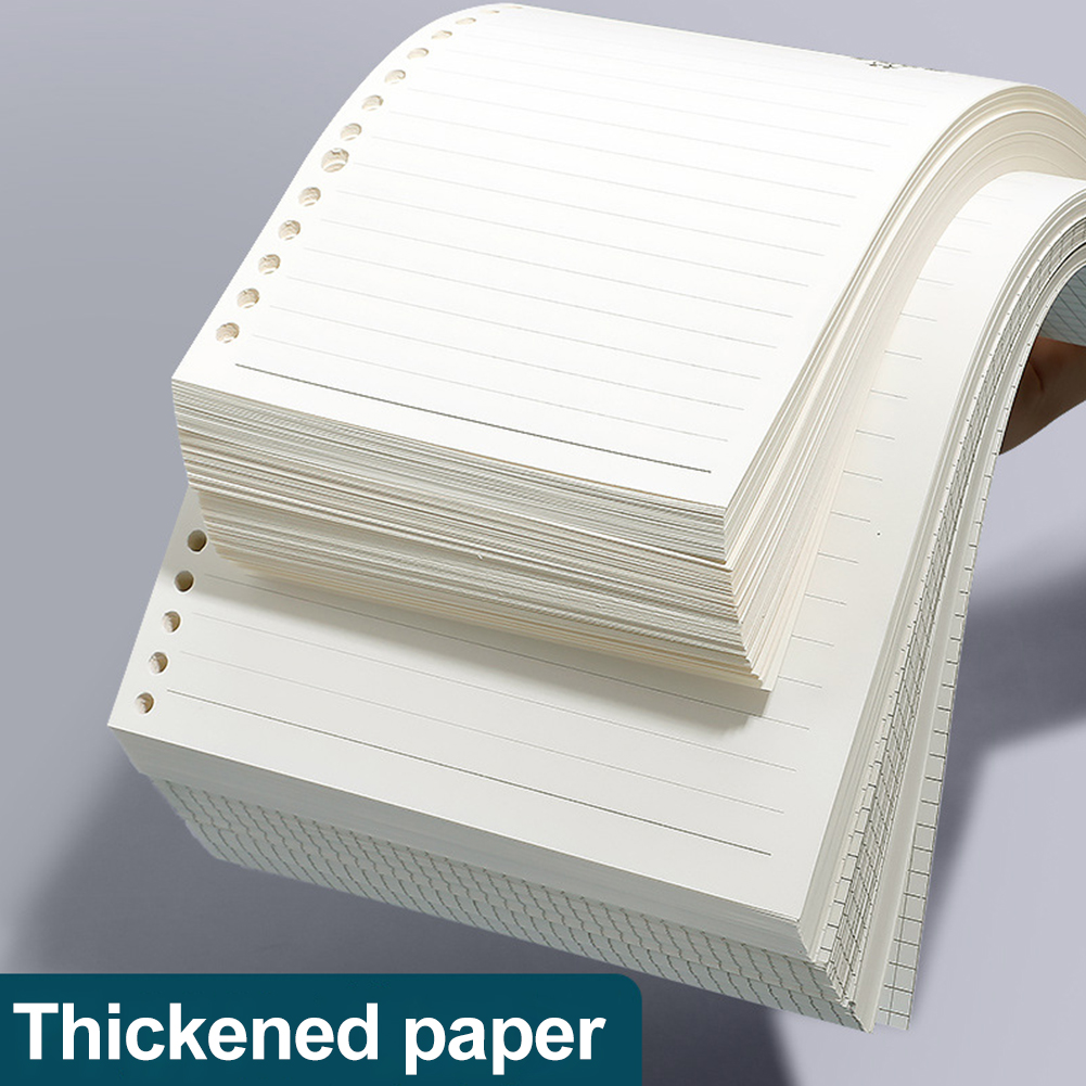 A5 A4 B5 Loose Leaf Notebook Refill 60pcs Spiral Binder Inner Page Weekly Monthly To Do Line Dot Grid Inside Paper Stationery