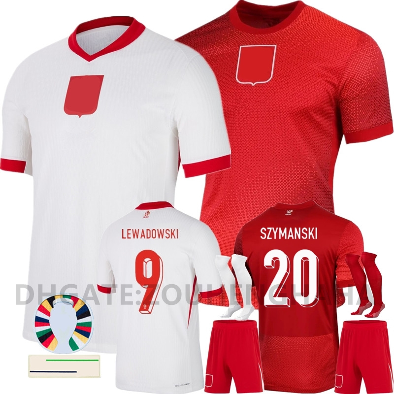 KIDS POLAND Soccer Jerseys LEWANDOWSKI Home Away 2024 Euro Cup Polska National Team MILIK PISZCZEK PIATEK GROSICKI KRYCHOWIAK ZIELINSKI Football Shirt Kit Men