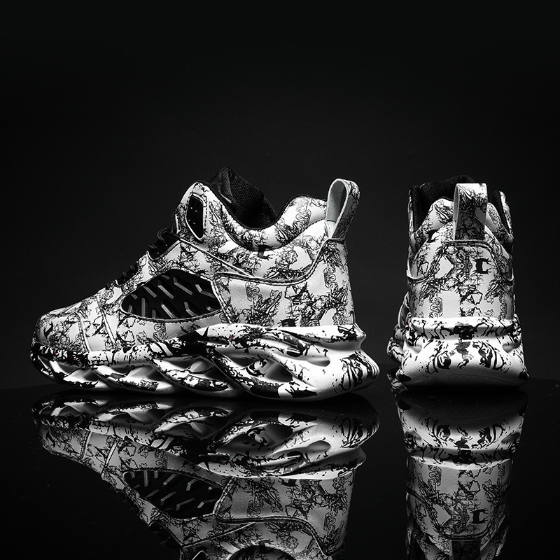 Men's Plus Size High Top Trendy Sports and Casual Basketball Shoes Size38-48.