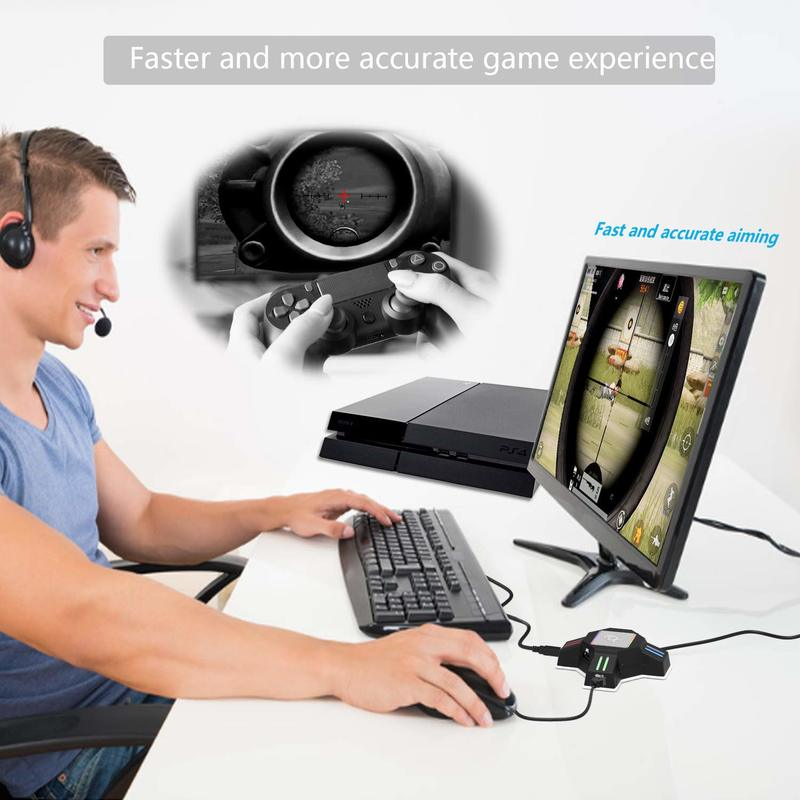 KX Keyboard and Mouse Adapter Controller Converter for Switch / PS4 / XBOX / PS3 / XSX Keyboard Adapter Games Accessories