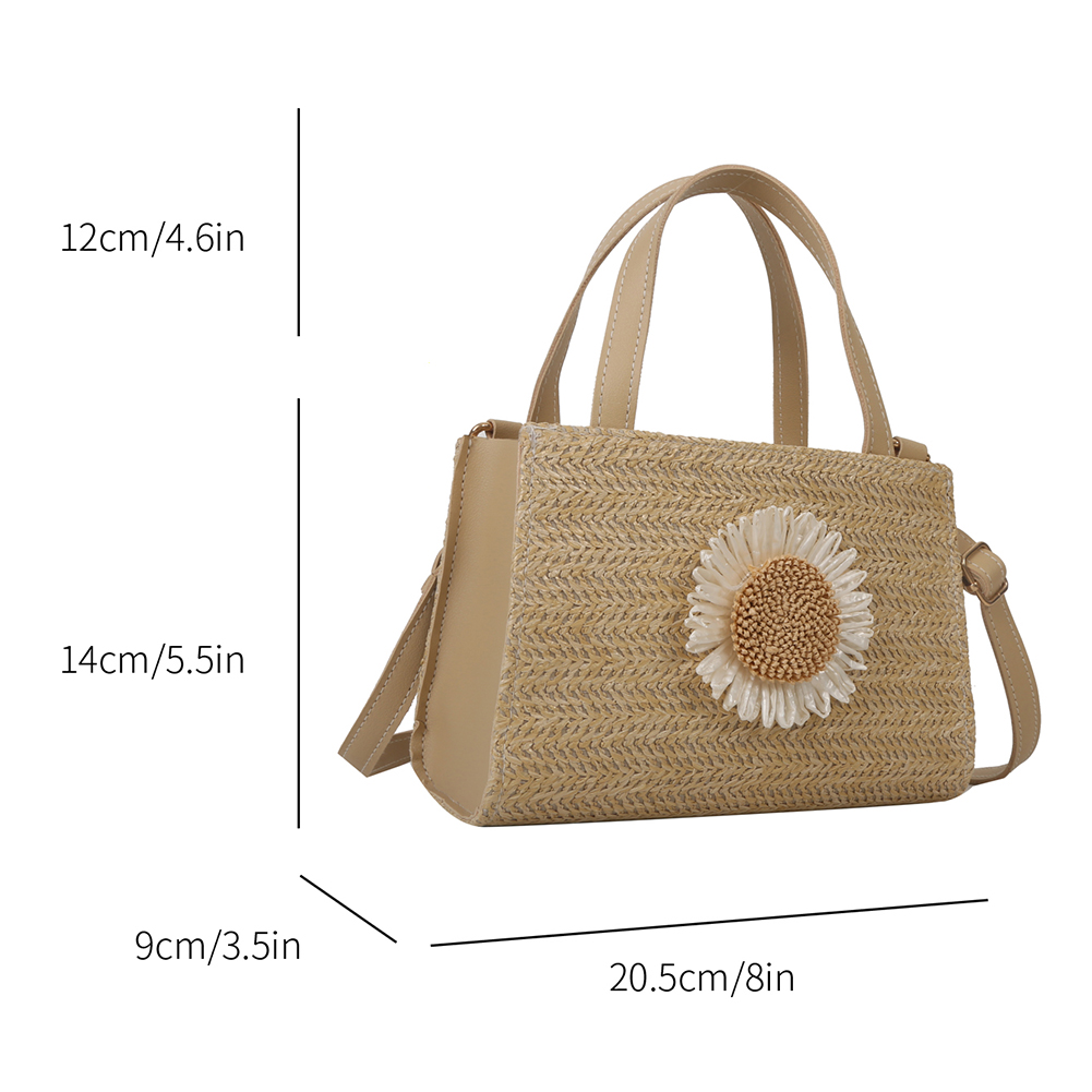 Straw Bags Summer Beach 2024 Women Tote Bags Designer Handbags Purse Weave Zipper Adjustable Strap Shoulder Crossbody Bag