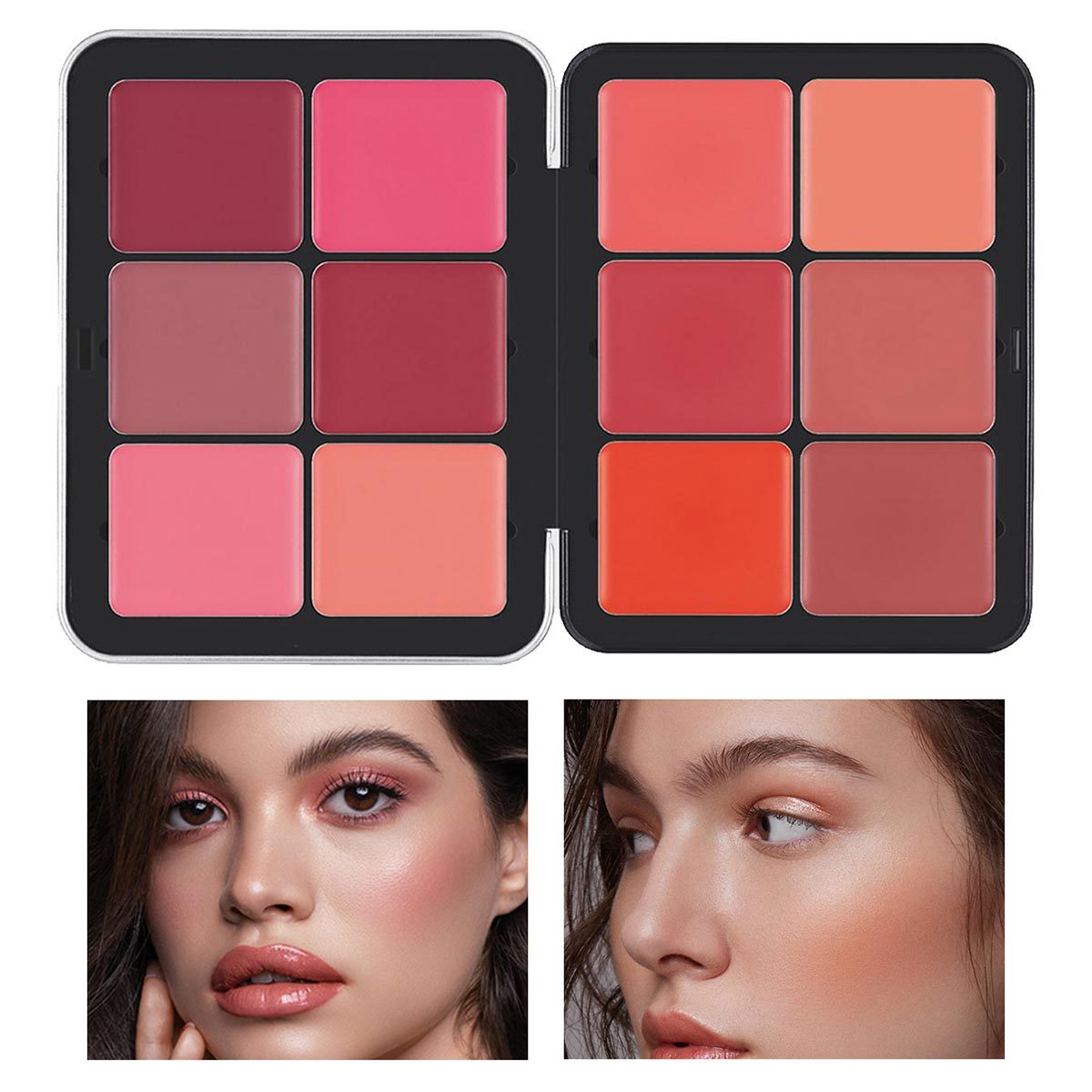 12 Color Blush Concealer Set Natural Blemish Brightening Highlighter 16 Color Waterproof Face Contour Cream Palette Custom Logo