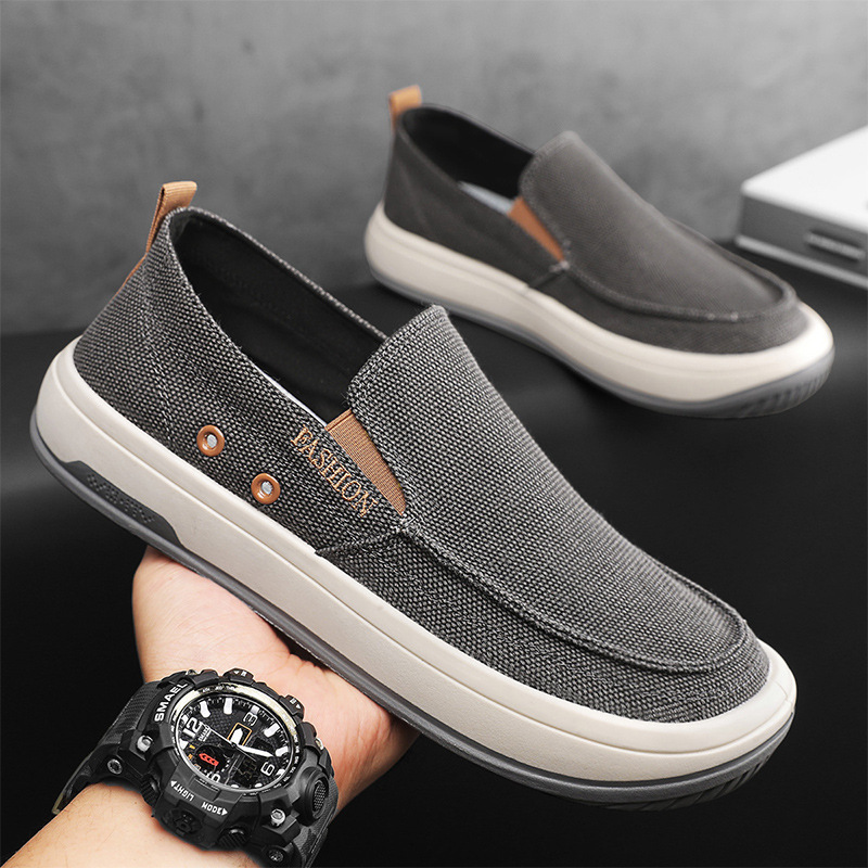 2024 Spring/summer New Casual Men's Trendy Versatile Sailing Breathable Durable Lightweight Canvas Shoes