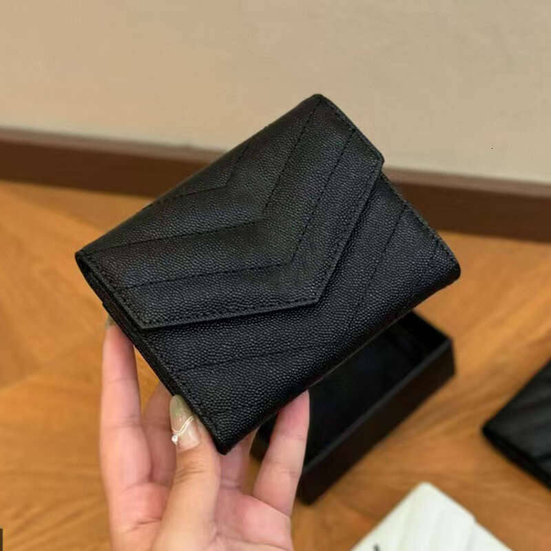 Designer Short Wallet Mini Card Holder Genuine Leather Coin Purse Women Clutch Bags Burgundy Wallets