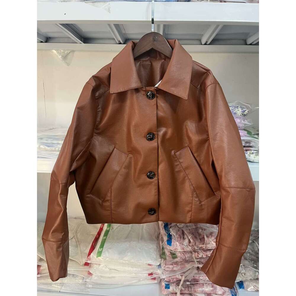 shanshi leather jacket women new women's clothing series leather short jacket