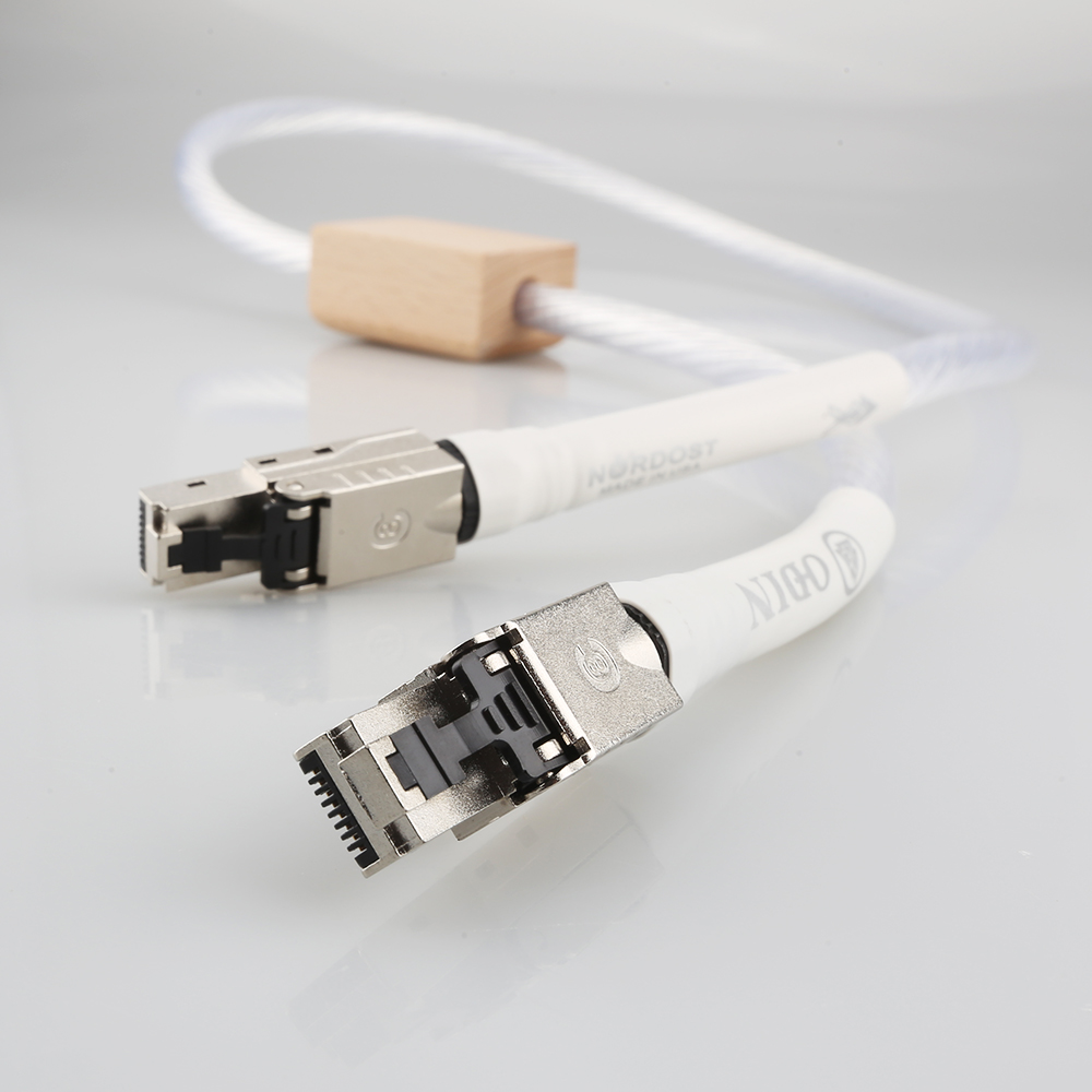 Nordost ODIN Cat8 Ethernet Cable: High-Speed RJ45 Network Patch Cable with High Purity Sier-Plated Conductors for Superior Data Transmission dh9103200