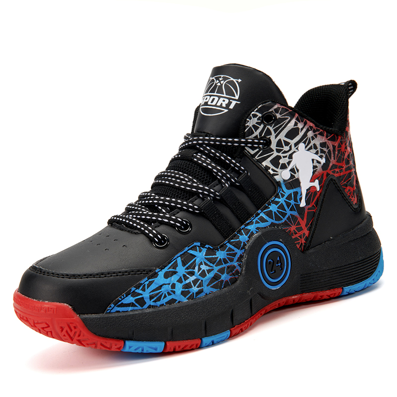 Childrens Basketball Shoes Big Size High-quality Field Sports Tennis Shoes Teen Training Trainers Kids Basketball Shoes for Boys