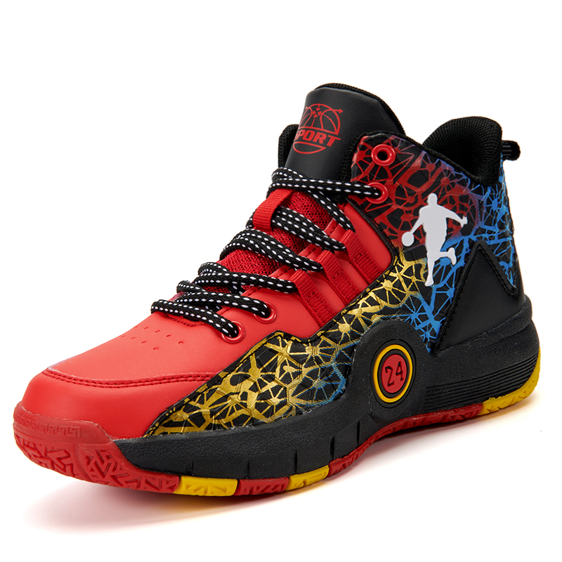 Childrens Basketball Shoes Big Size High-quality Field Sports Tennis Shoes Teen Training Trainers Kids Basketball Shoes for Boys