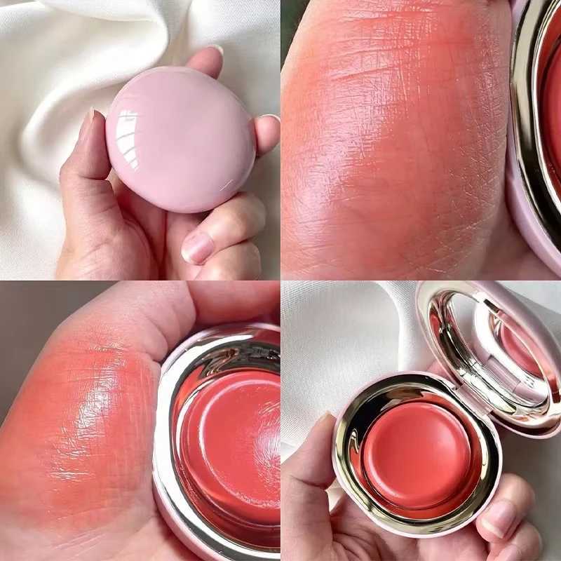 Powder Blusher Easy To Color 3D Natural Bare Lips Cheeks Combined Brighten Moisturize Facial Powder BlusherXJ241111