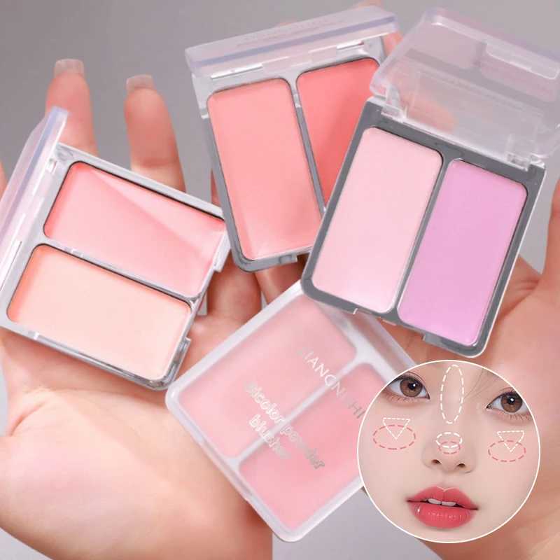 Two-tone Blush Cream Bare Makeup Matte Natural Contorting One Long Lasting Color Two-tone Blush plateXJ241111