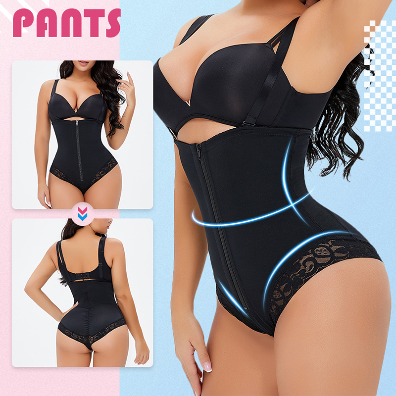 GUUDIA Bodysuits Fajas Shapewear Tummy Control Hooks Zipper Firm Control Colombianas Faja Under Bust Body Shaper Butt Lifting
